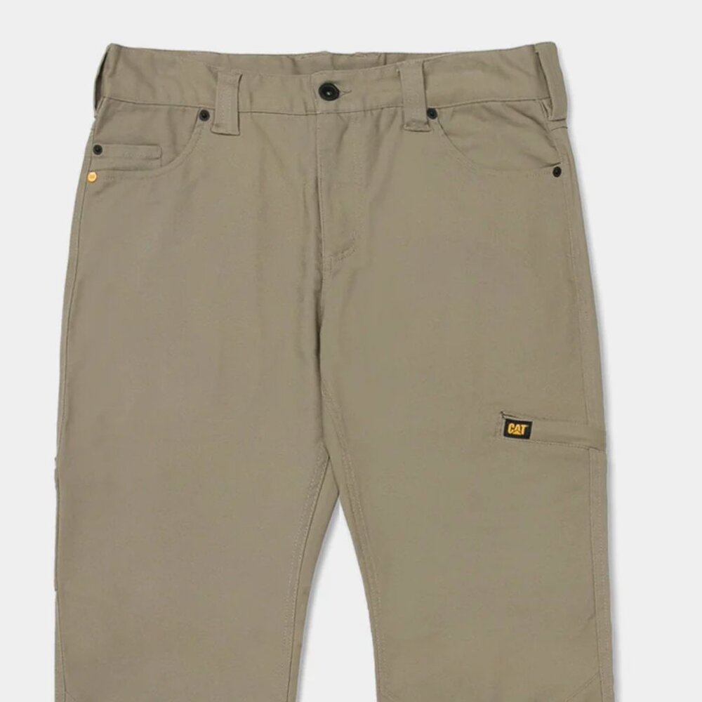 Cat WorkWear Women's Stretch Canvas Utility Khaki Pant 12 reg NWT